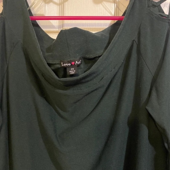 Love Ari NWOT Green Bodycon Dress Size 2X - Picture 3 of 8